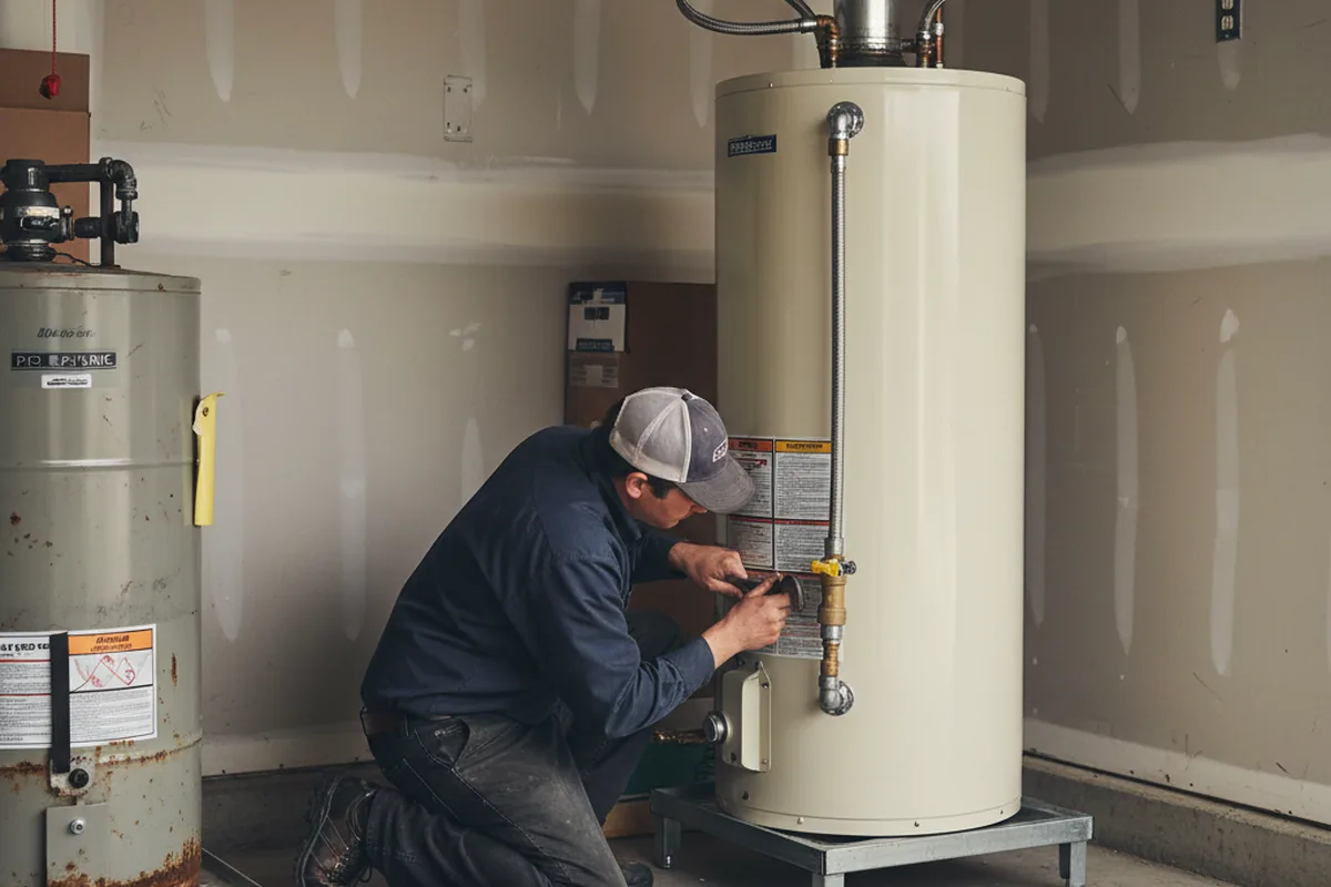 Water heater and shutoff valve replacement in Ravenel